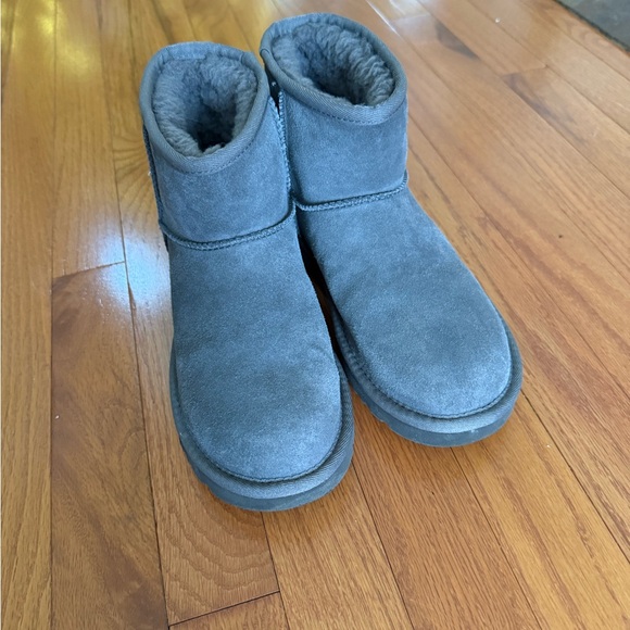 UGG Charcoal Suede Short Boots - Picture 3 of 7